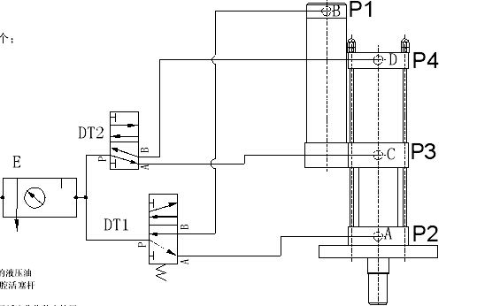增压缸标准气路连接图 菠萝视频污版网址入口标准型菠萝福利导航缸气路连接图