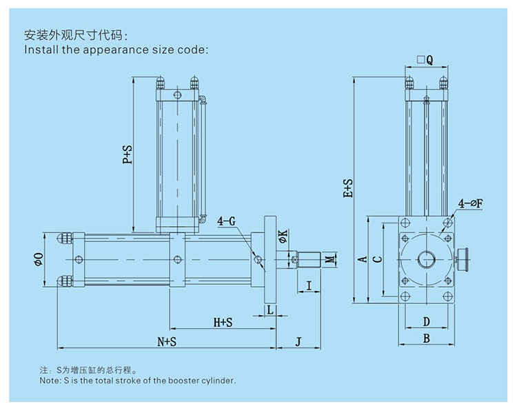 JRAA水平安装型菠萝福利导航缸设计图