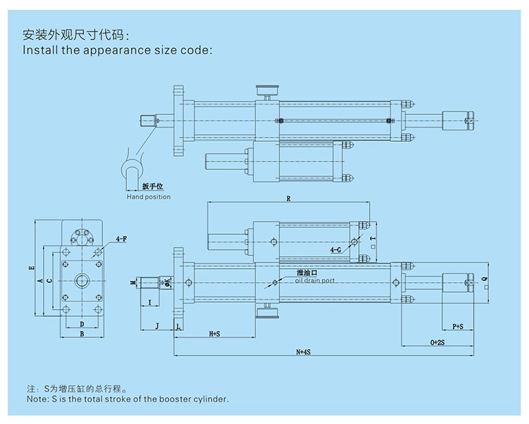 JRC总行程可调菠萝福利导航缸设计图